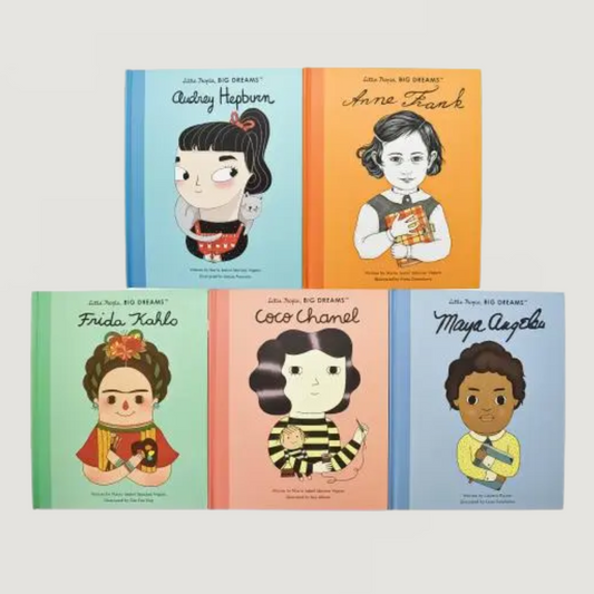 Little People, Big Dreams: Inspiring Artists and Writers Gift Set (Maya Angelou/Anne Frank/Frida Kahlo/Coco Chanel/Audrey Hepburn)