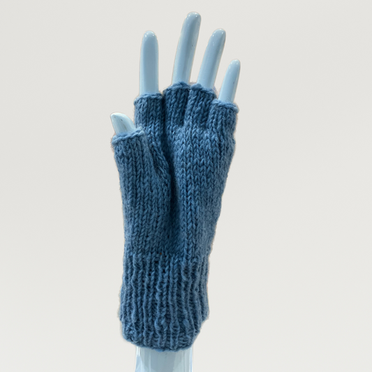 100% Wool Unisex 1/2 Finger Gloves