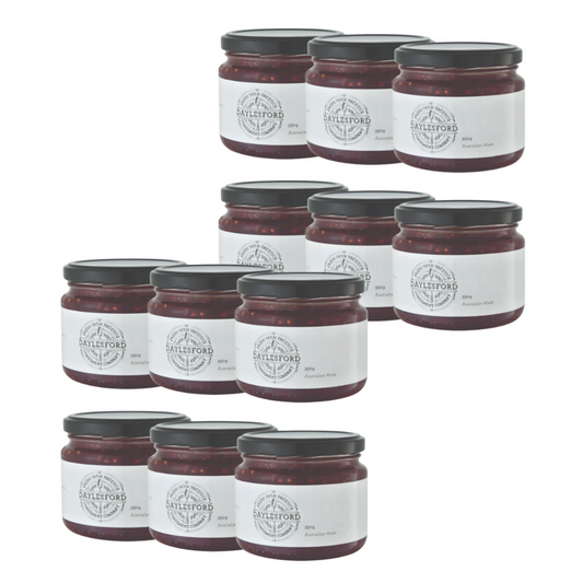 Daylesford Cond. Co Triple Berry Jam 330g 12 Pack