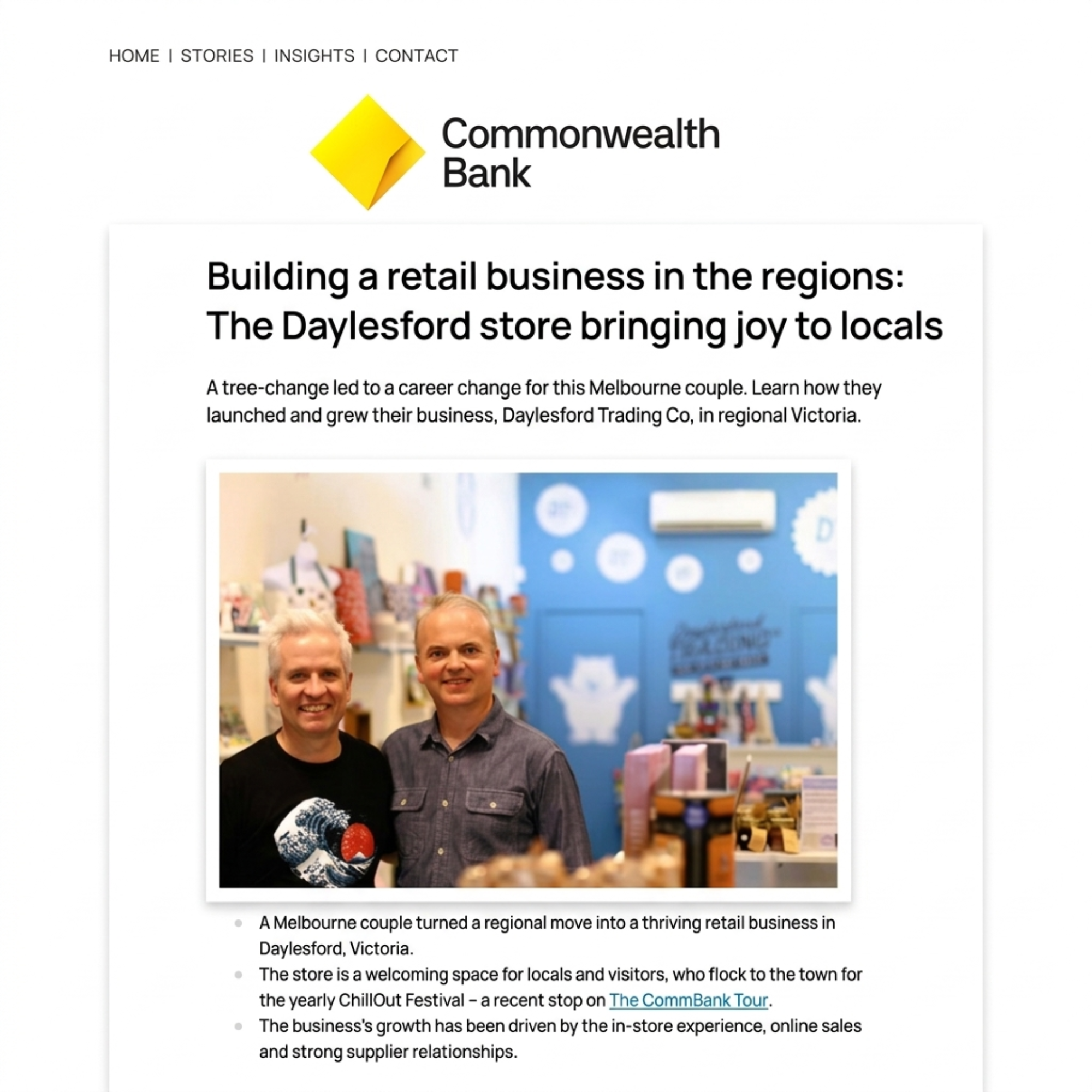Did you see us featured on the CommBank Tour?