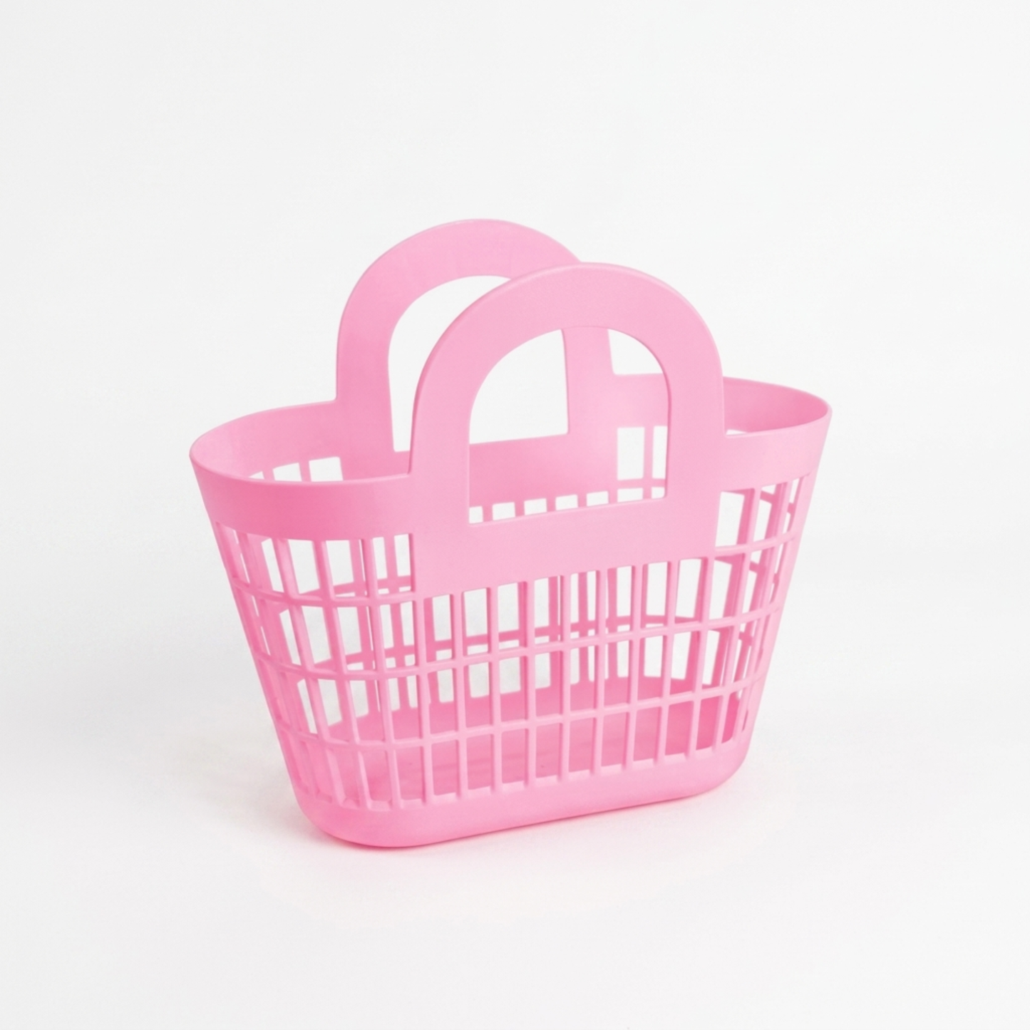 Gifts -  Retro Small Basket Bag Berry Pink
