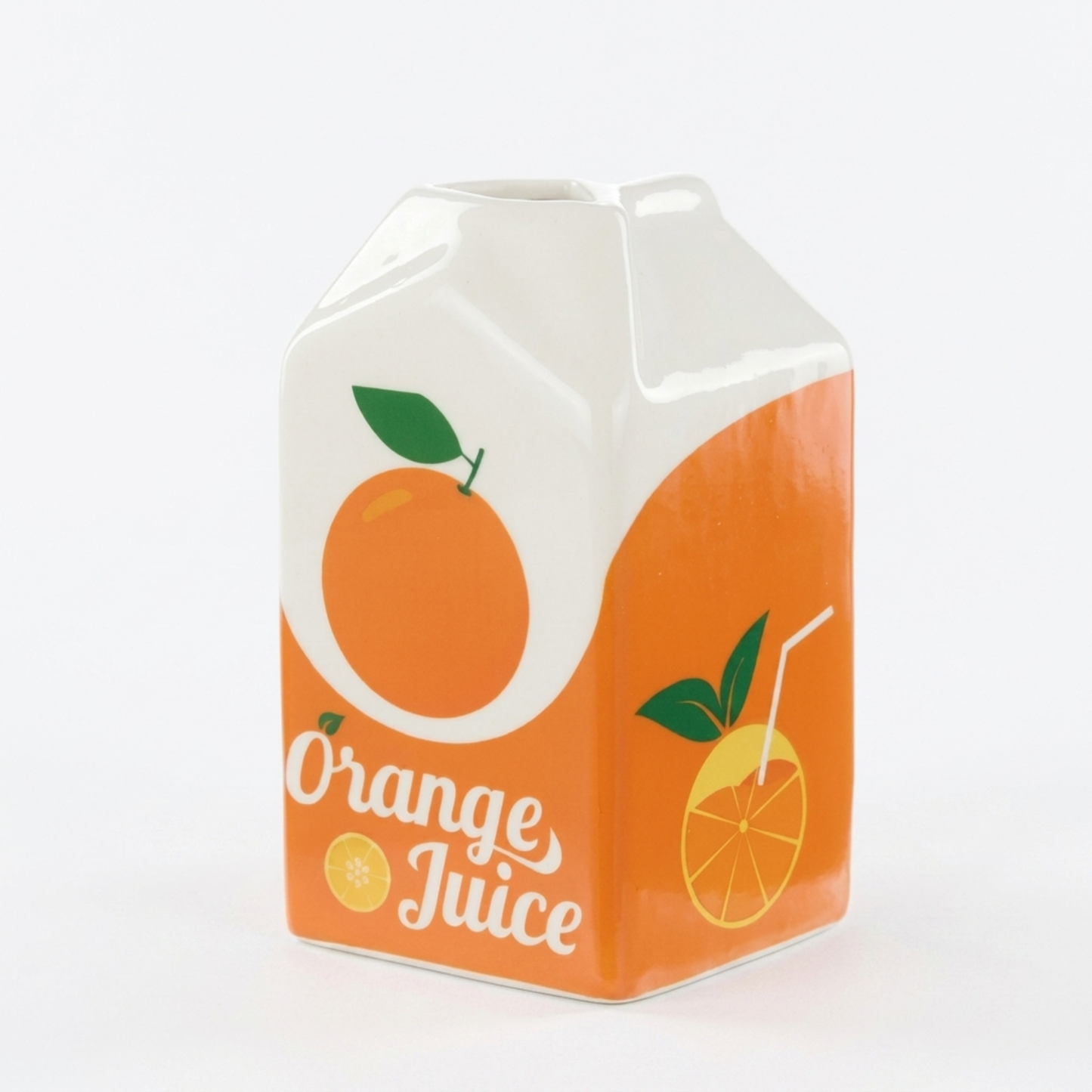 Emporium Juice Carton Vase - Orange