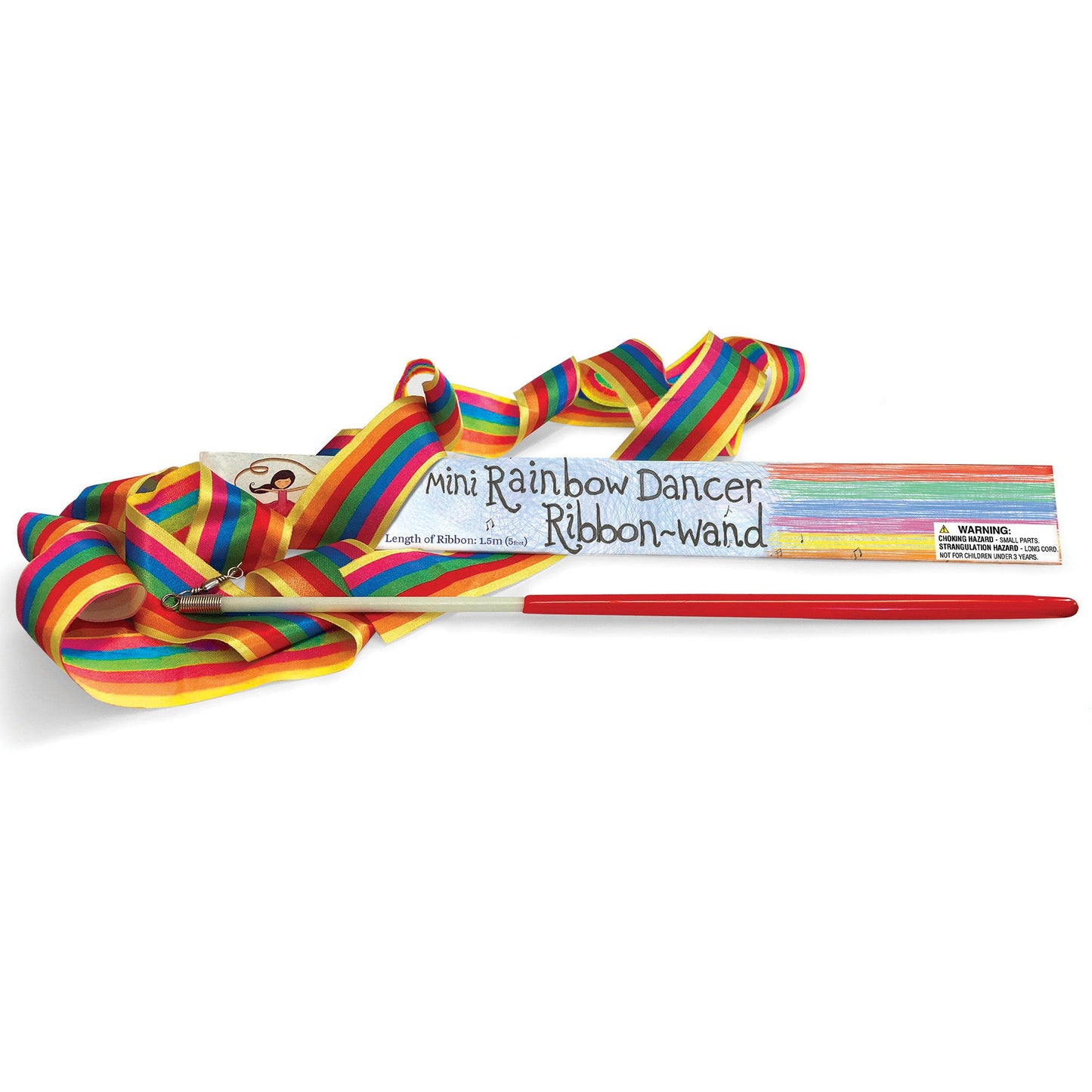 Mini Rainbow Dancer Ribbon-Wand Toy