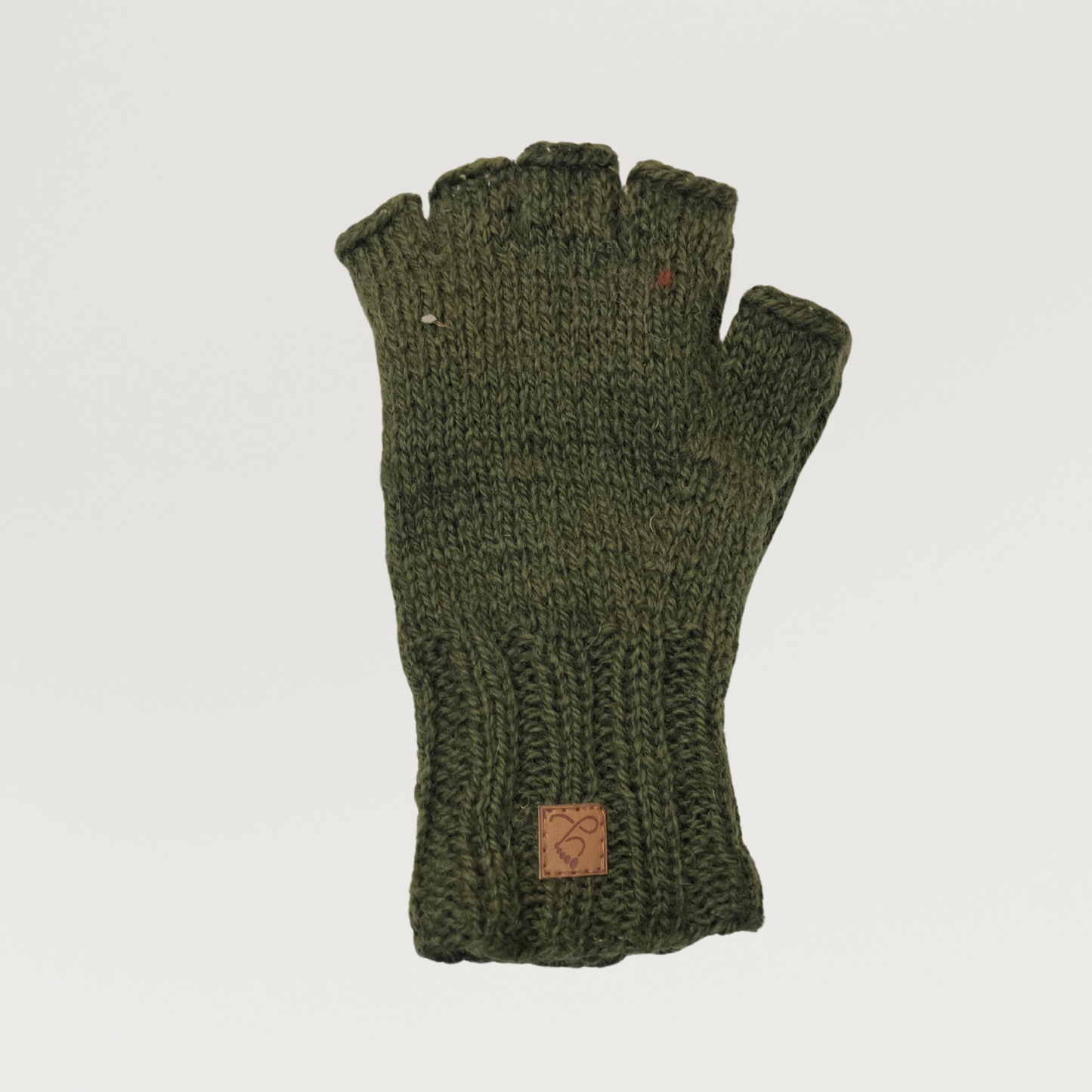 100% Wool Unisex 1/2 Finger Gloves