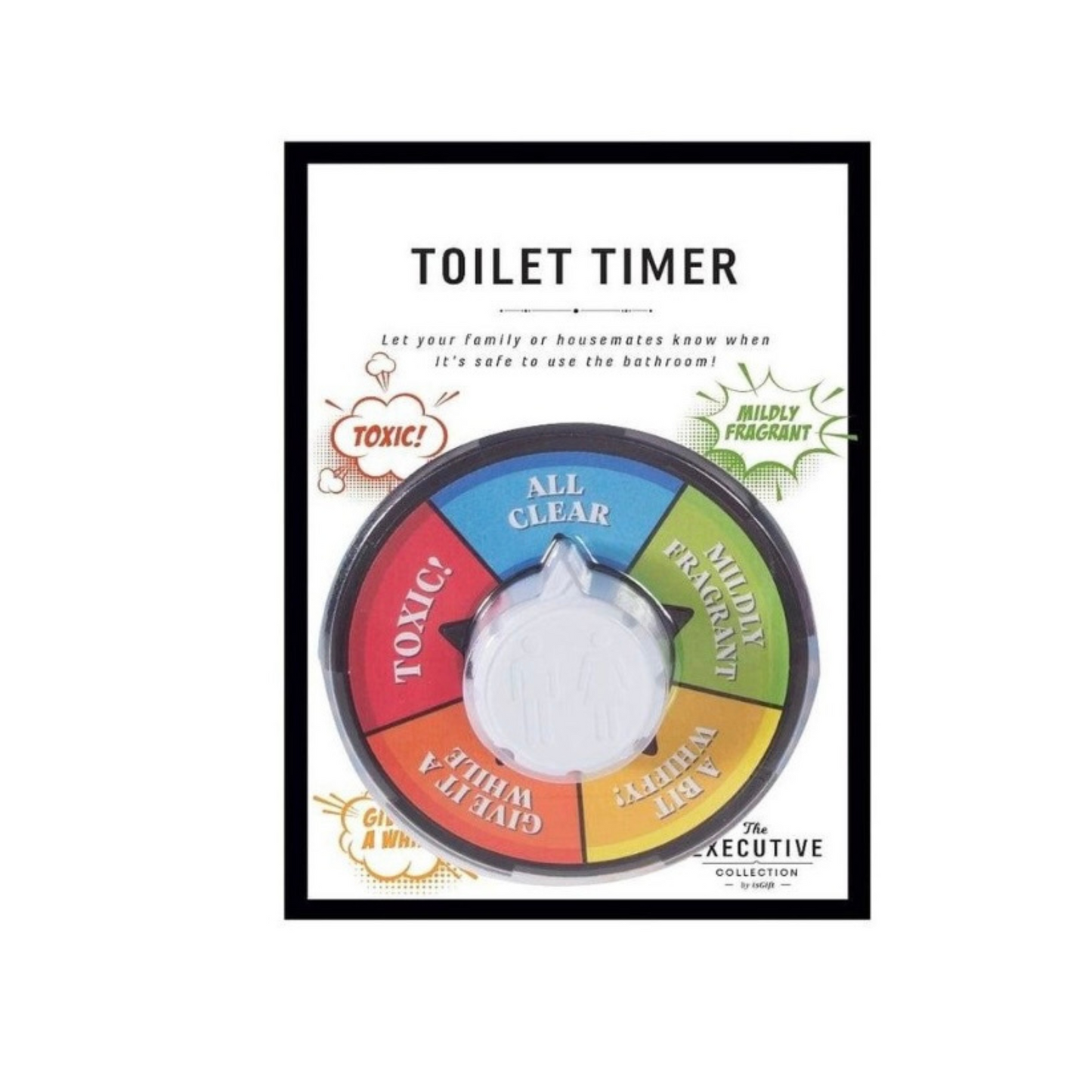 Toilet Timer Multi-Coloured 5x10cm