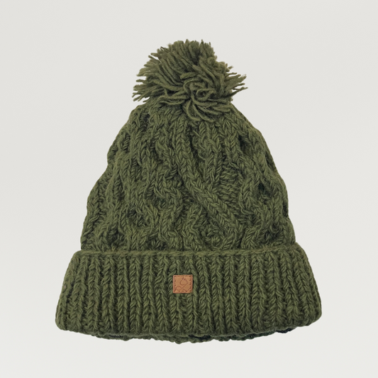 100% Wool Unisex Khemi Beanie Hat Adults & Kids