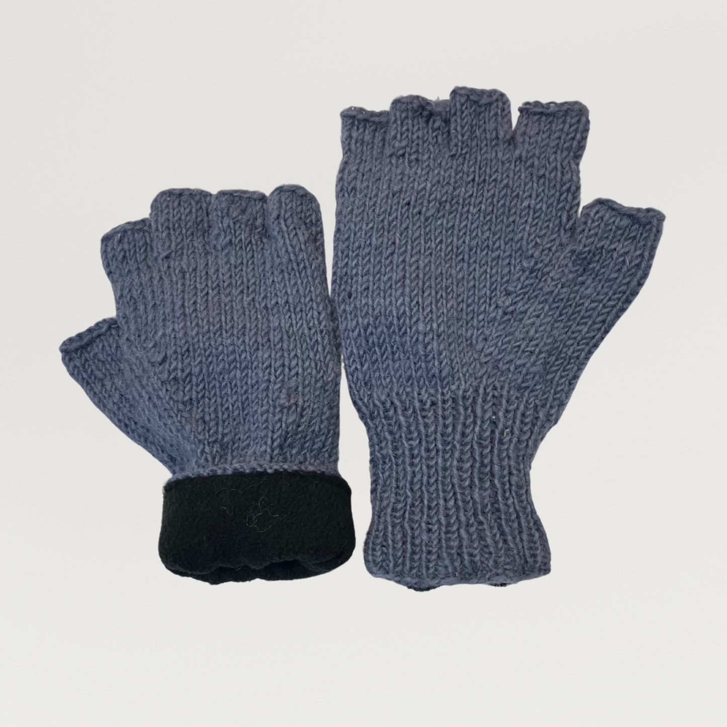 100% Wool Unisex 1/2 Finger Gloves