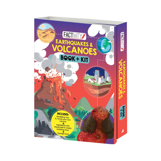 Earthquakes & Volcanoes Activity Book & Kit