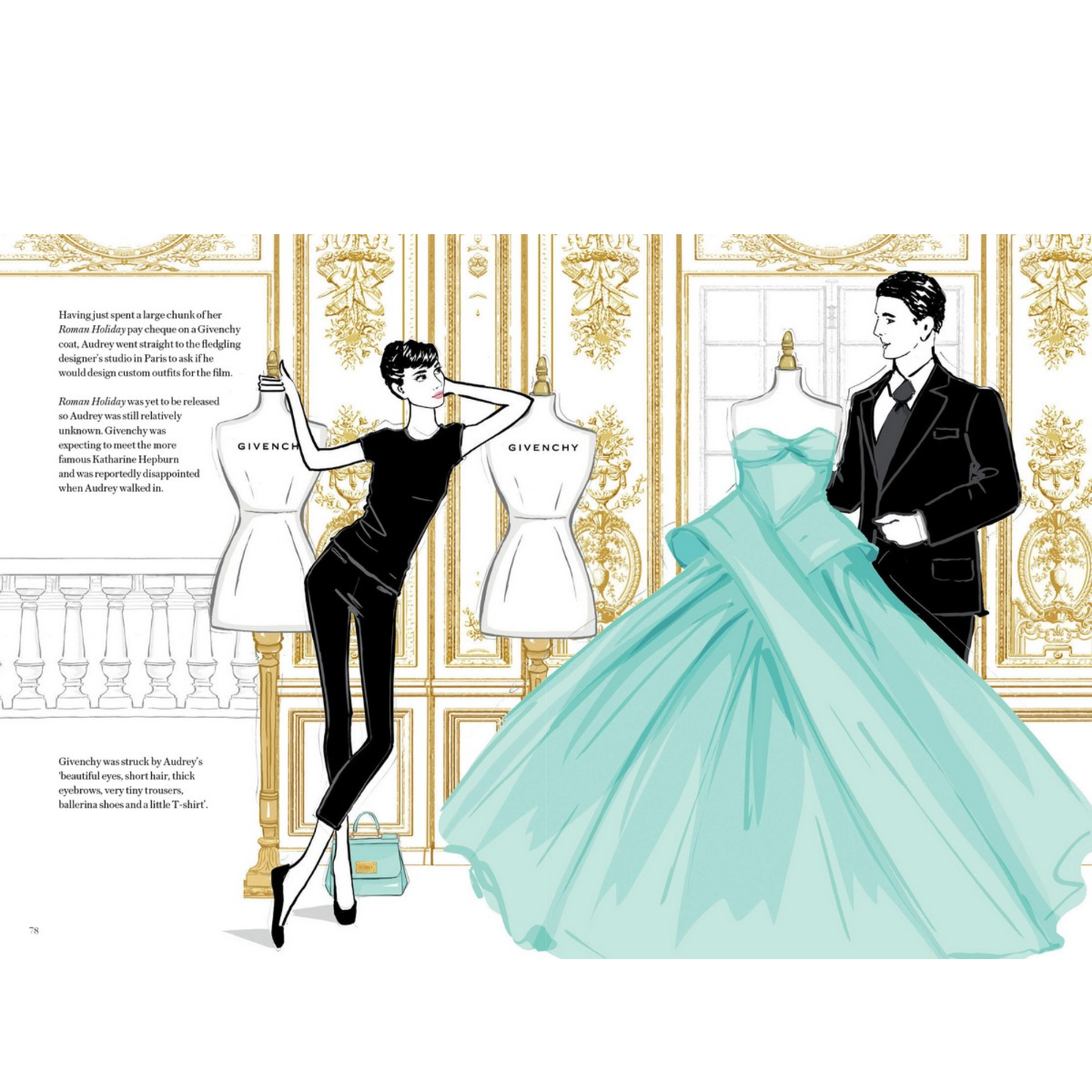Audrey Hepburn: The Illustrated World of a Fashion Icon Book