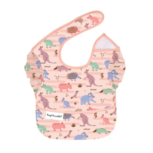 Tiny Twinkle - Aussie Animals Baby Bib - Pink