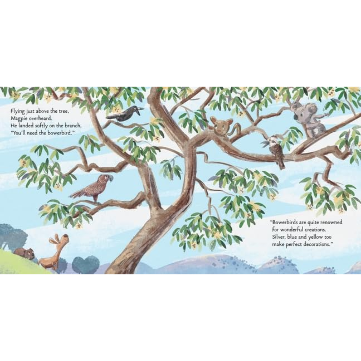 An Aussie Christmas Gum Tree Hardcover Book