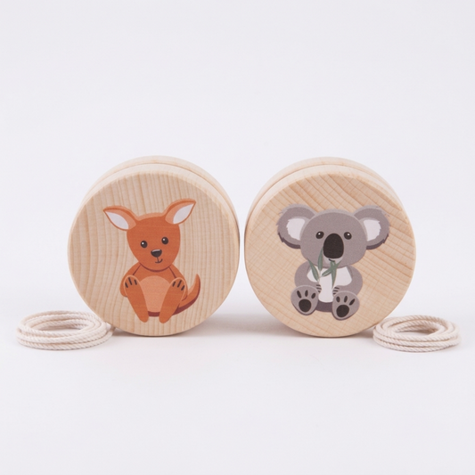 Toys | Aussie Animals Wooden Yo-Yo Toy