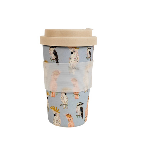 Australian Birds Bamboo Travel Mug