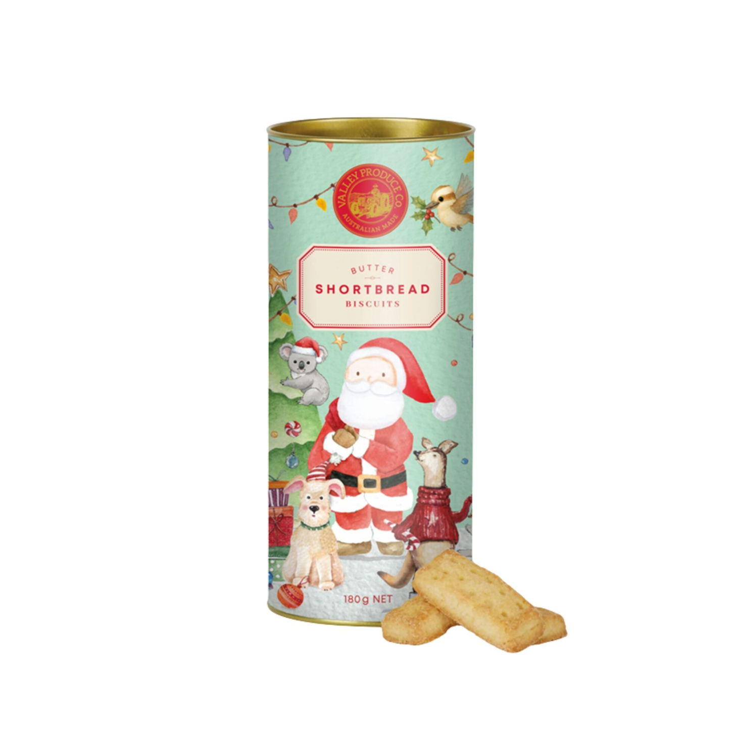 Australian Santa Pure Butter Shortbread in Tube 180g