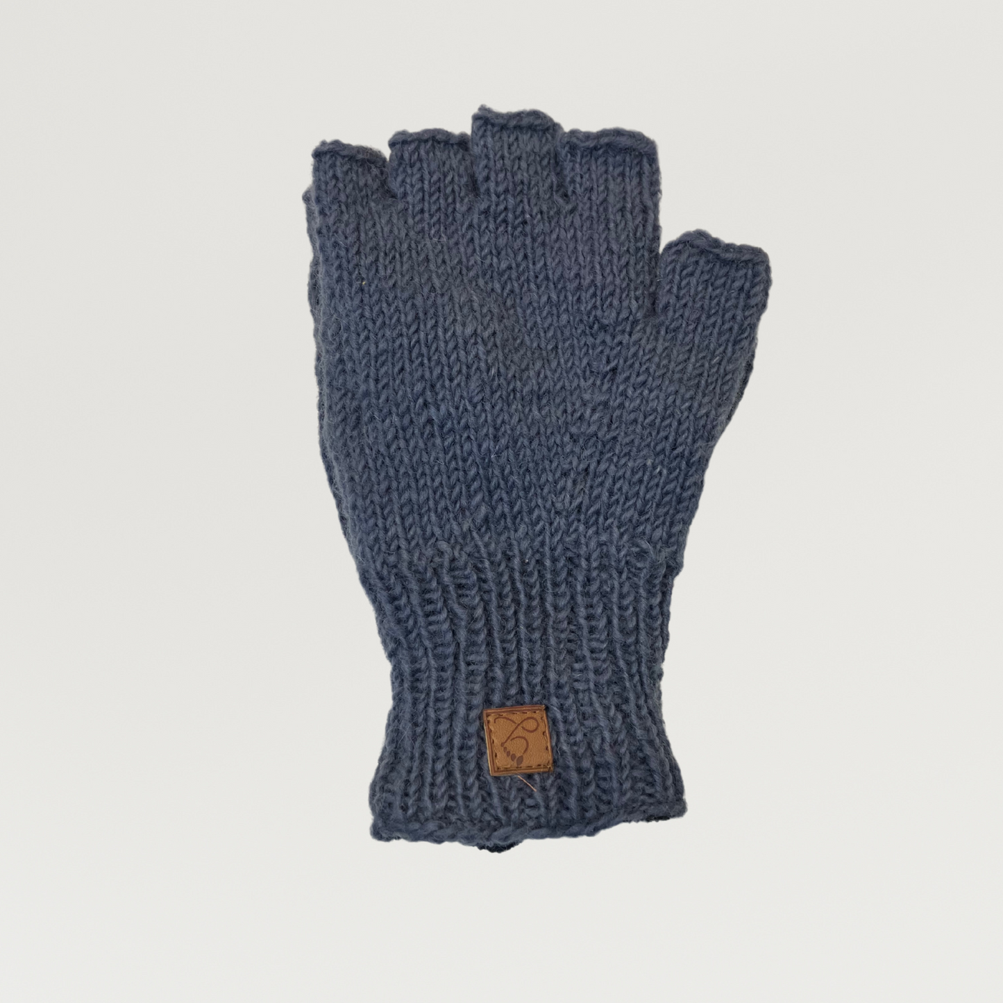 100% Wool Unisex 1/2 Finger Gloves