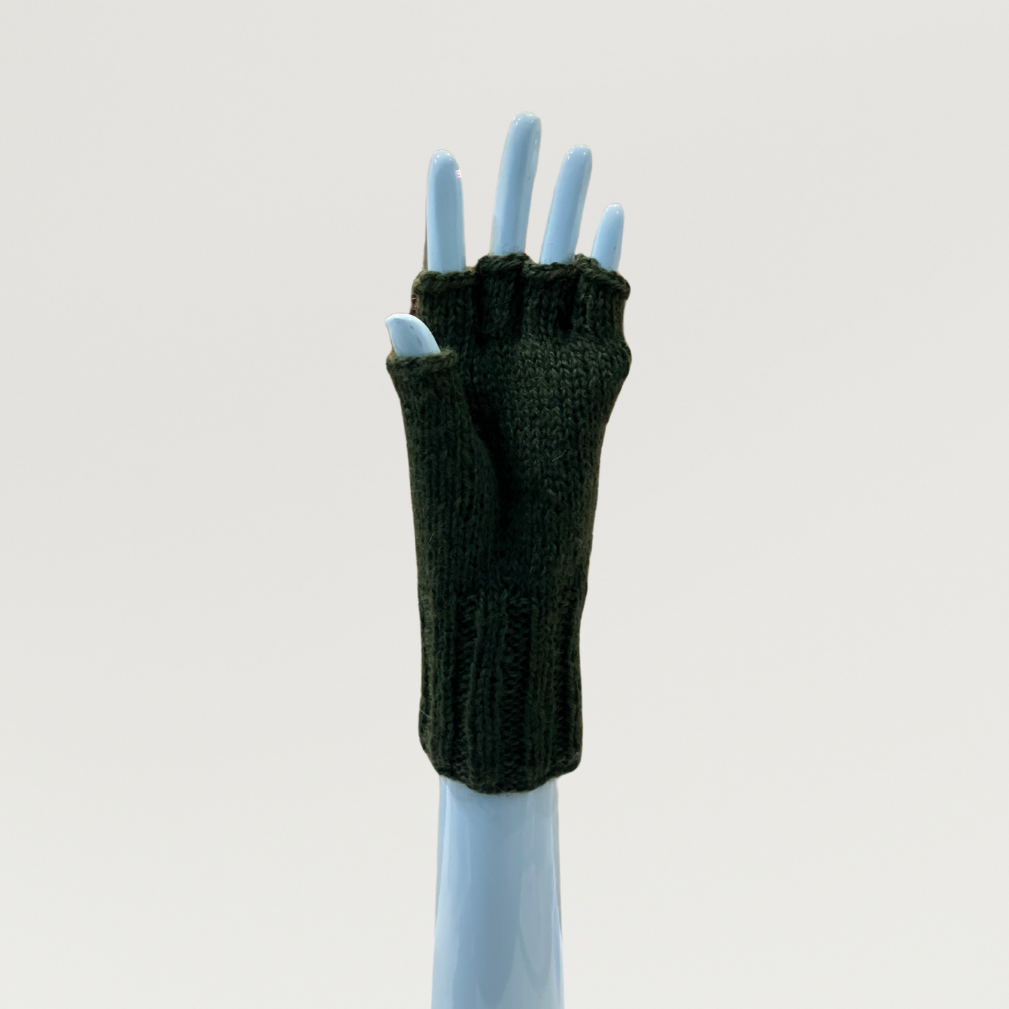 100% Wool Unisex 1/2 Finger Gloves