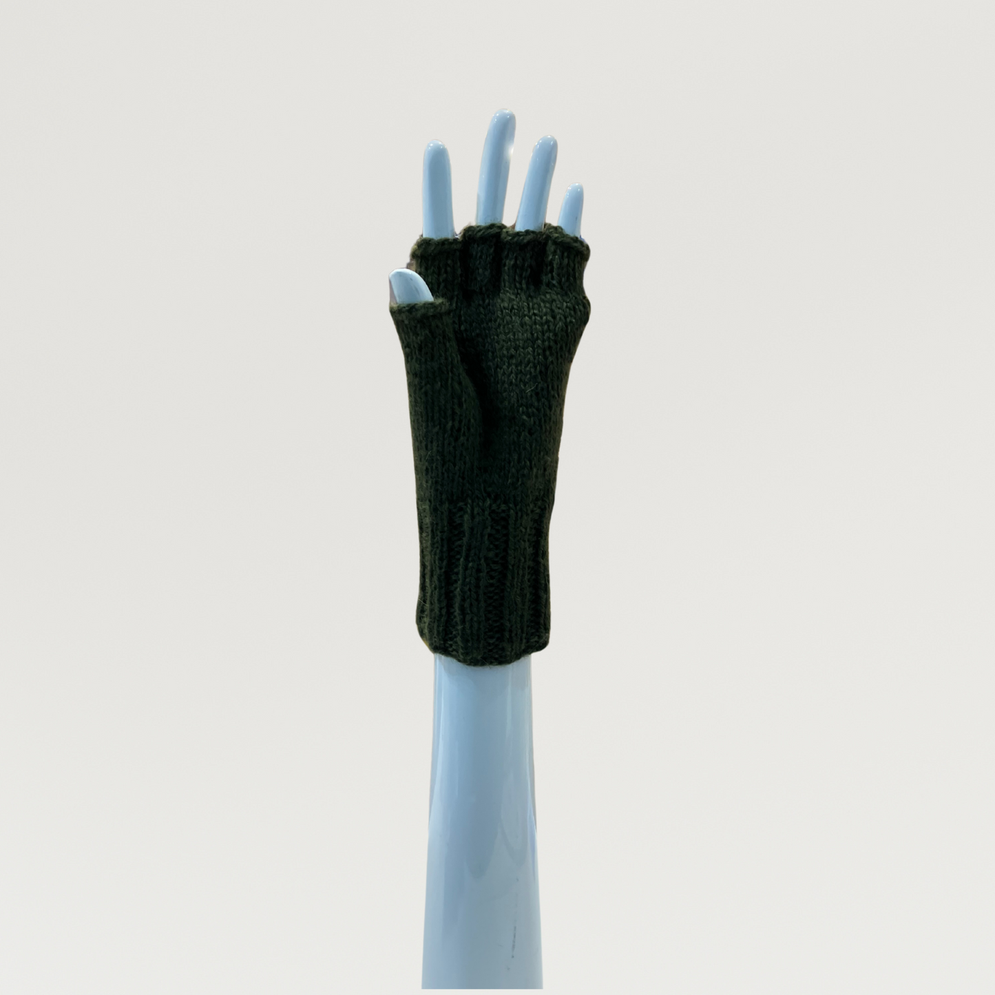 100% Wool Unisex 1/2 Finger Gloves