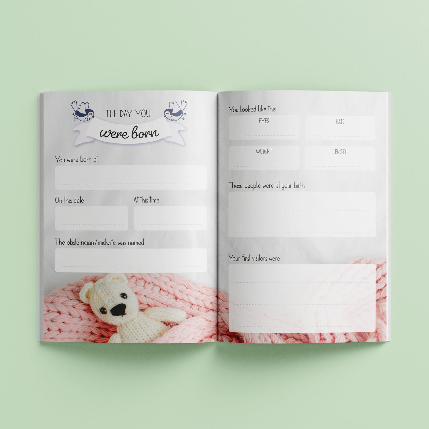 New Baby Milestone Cards