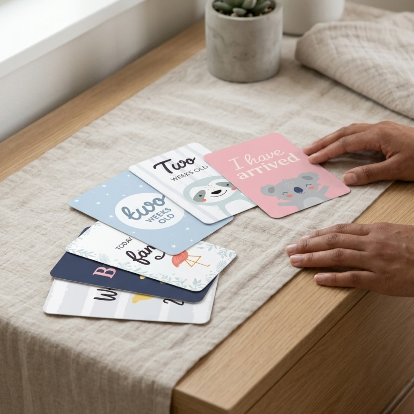 New Baby Milestone Cards