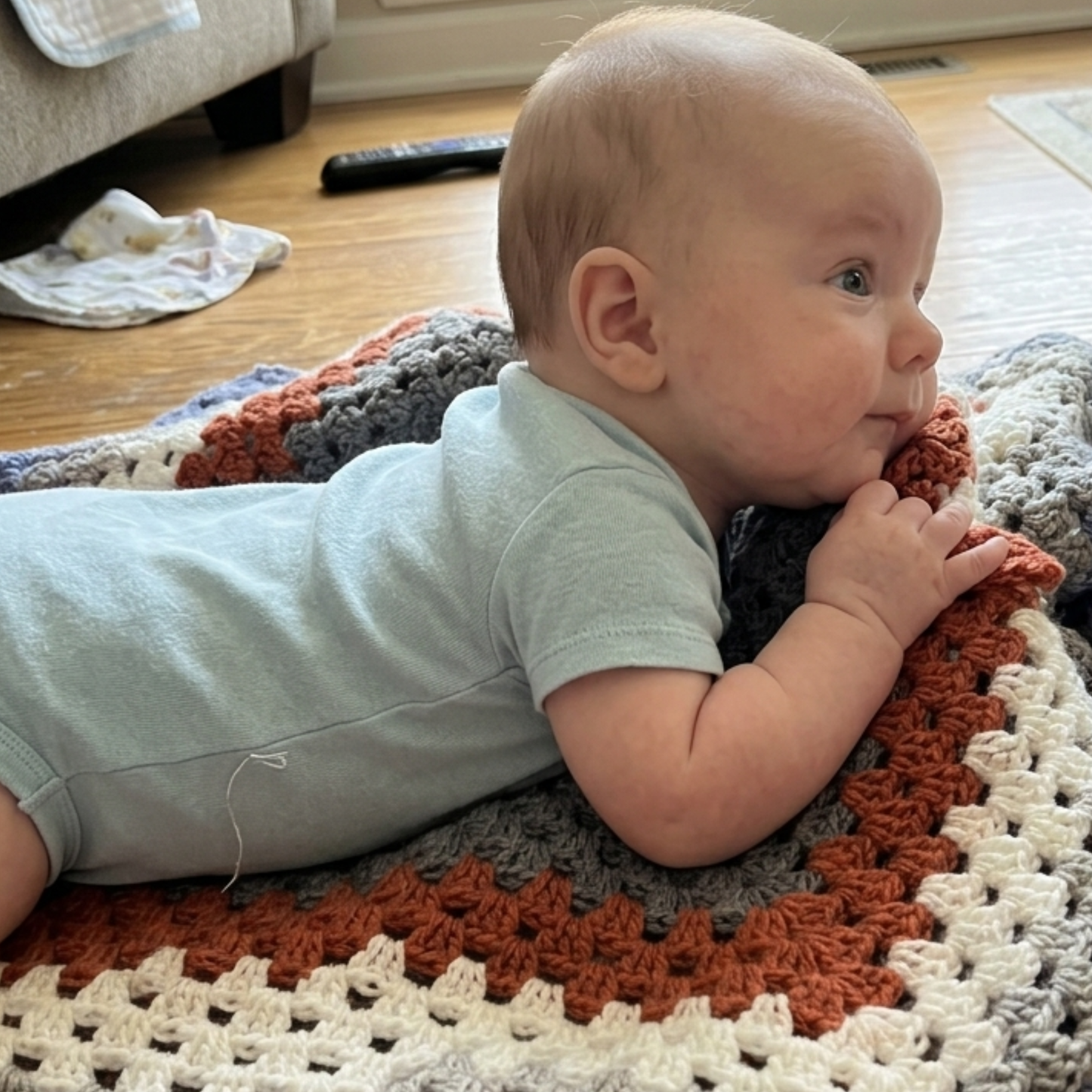 Local Daylesford Baby Blanket - Coloured Lines