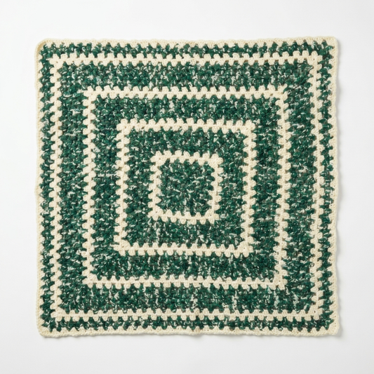Local Daylesford Baby Blanket - Green & Cream