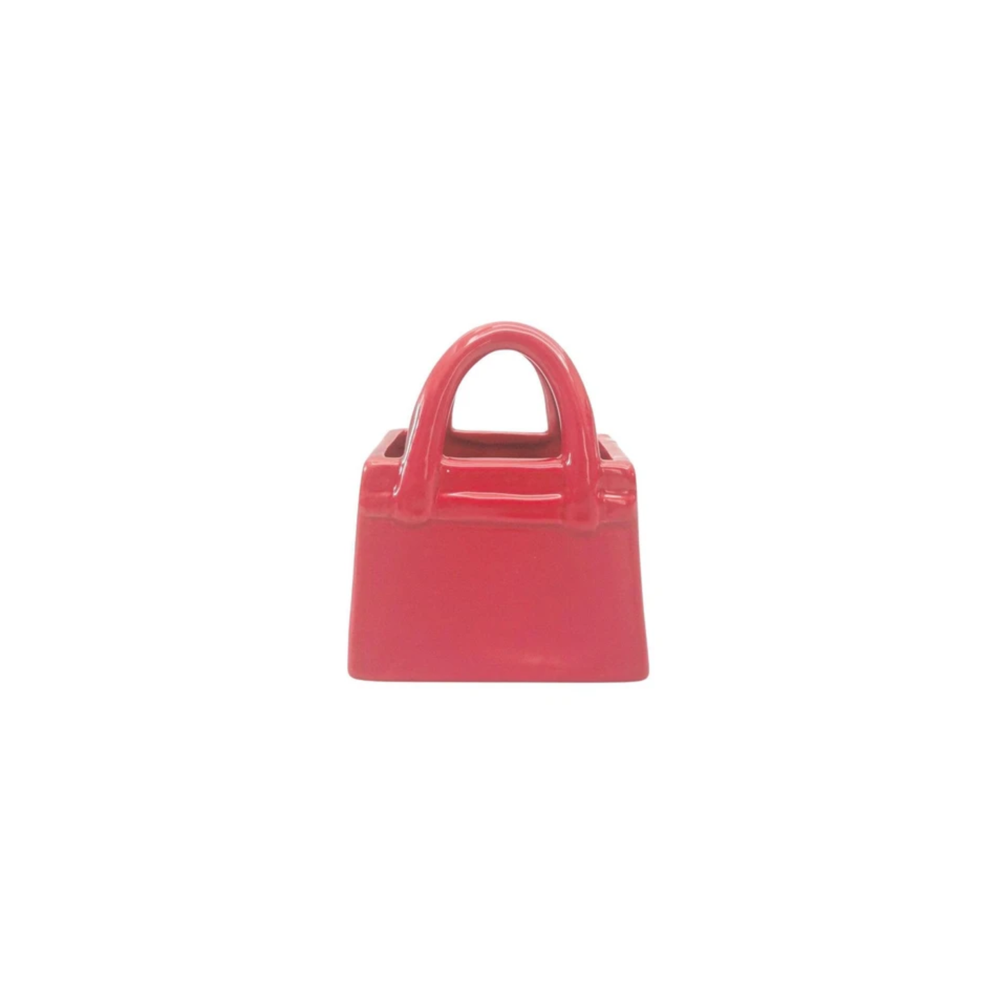 Handbag Small Planter Pot Red 10cm