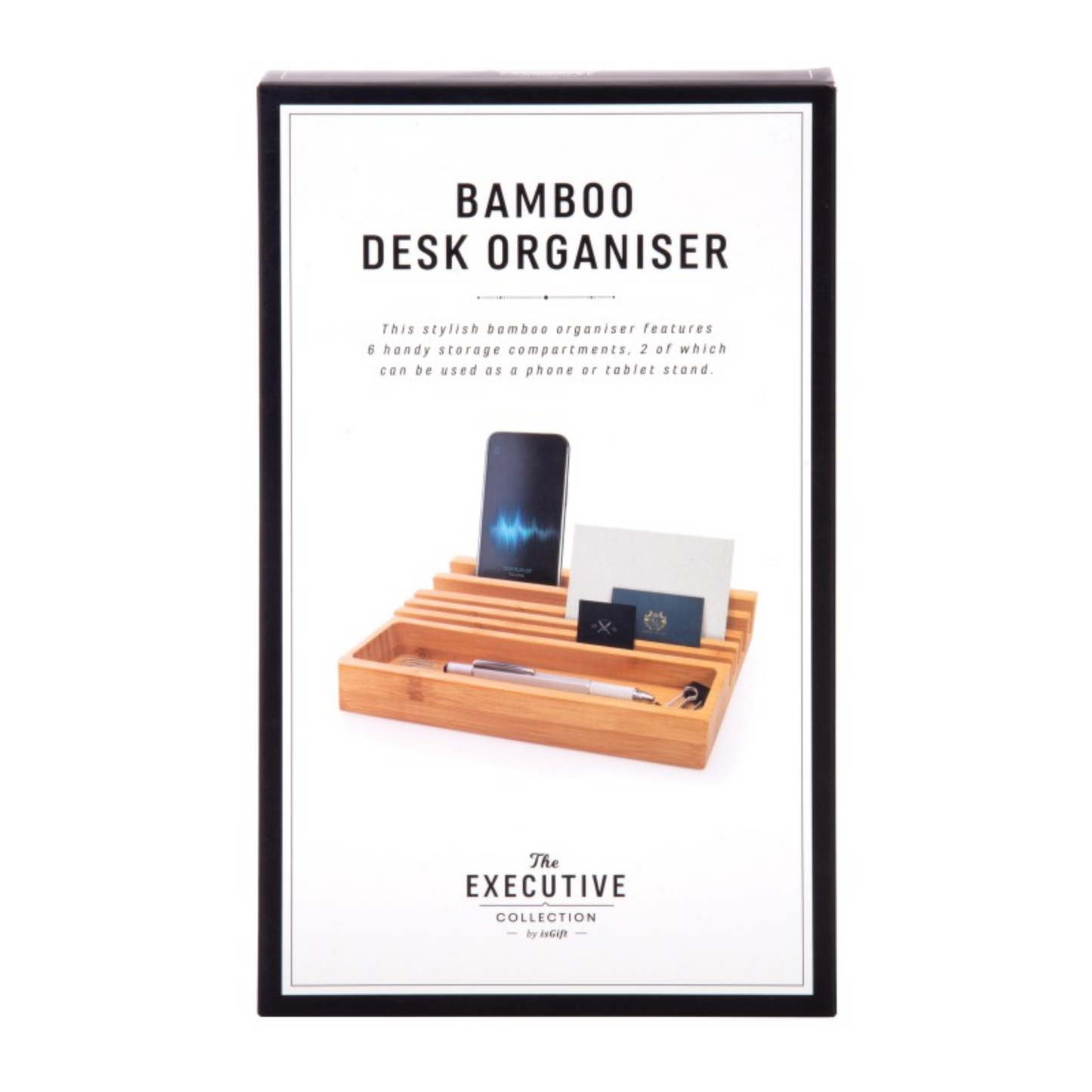 Executive Bamboo Desk Organiser