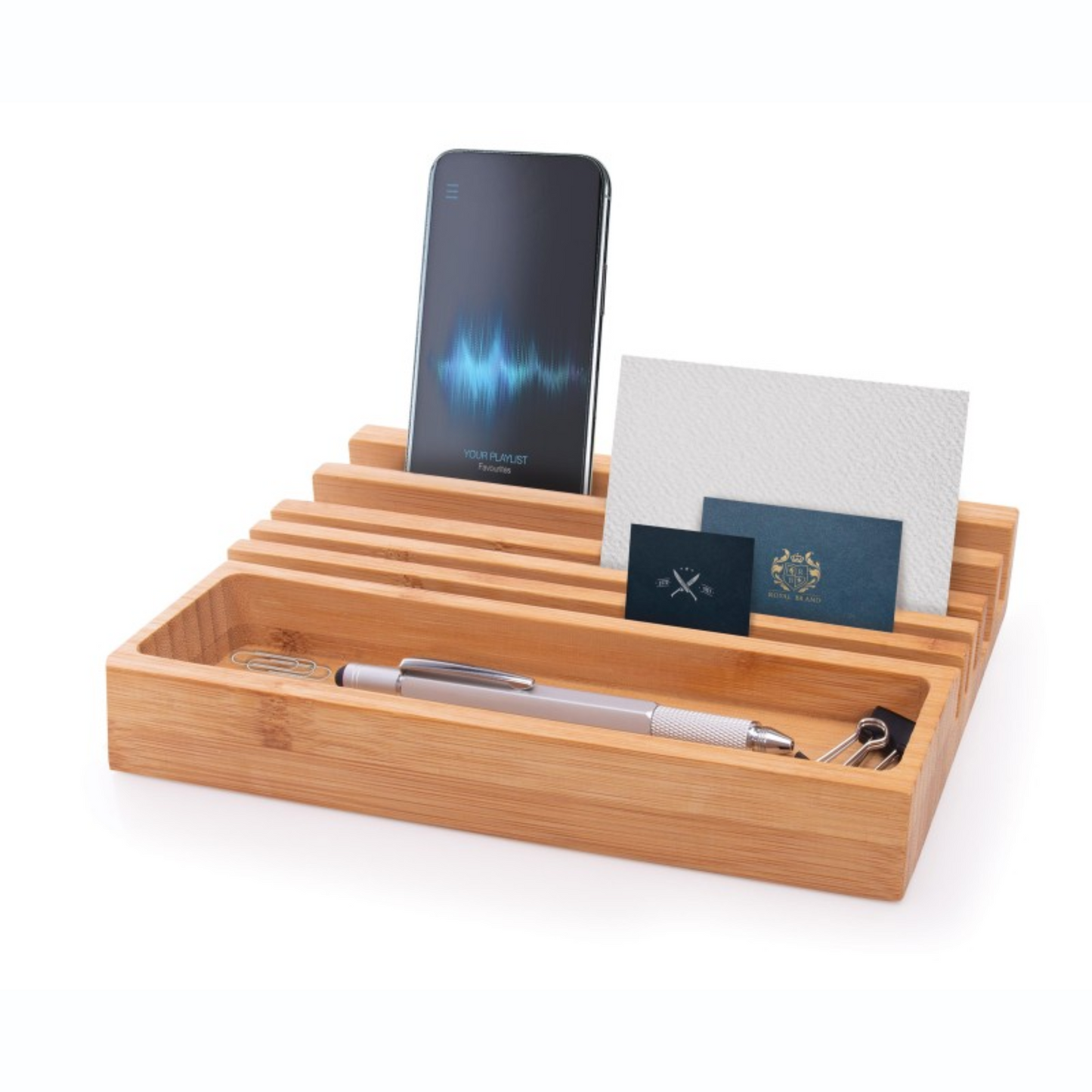 Executive Bamboo Desk Organiser