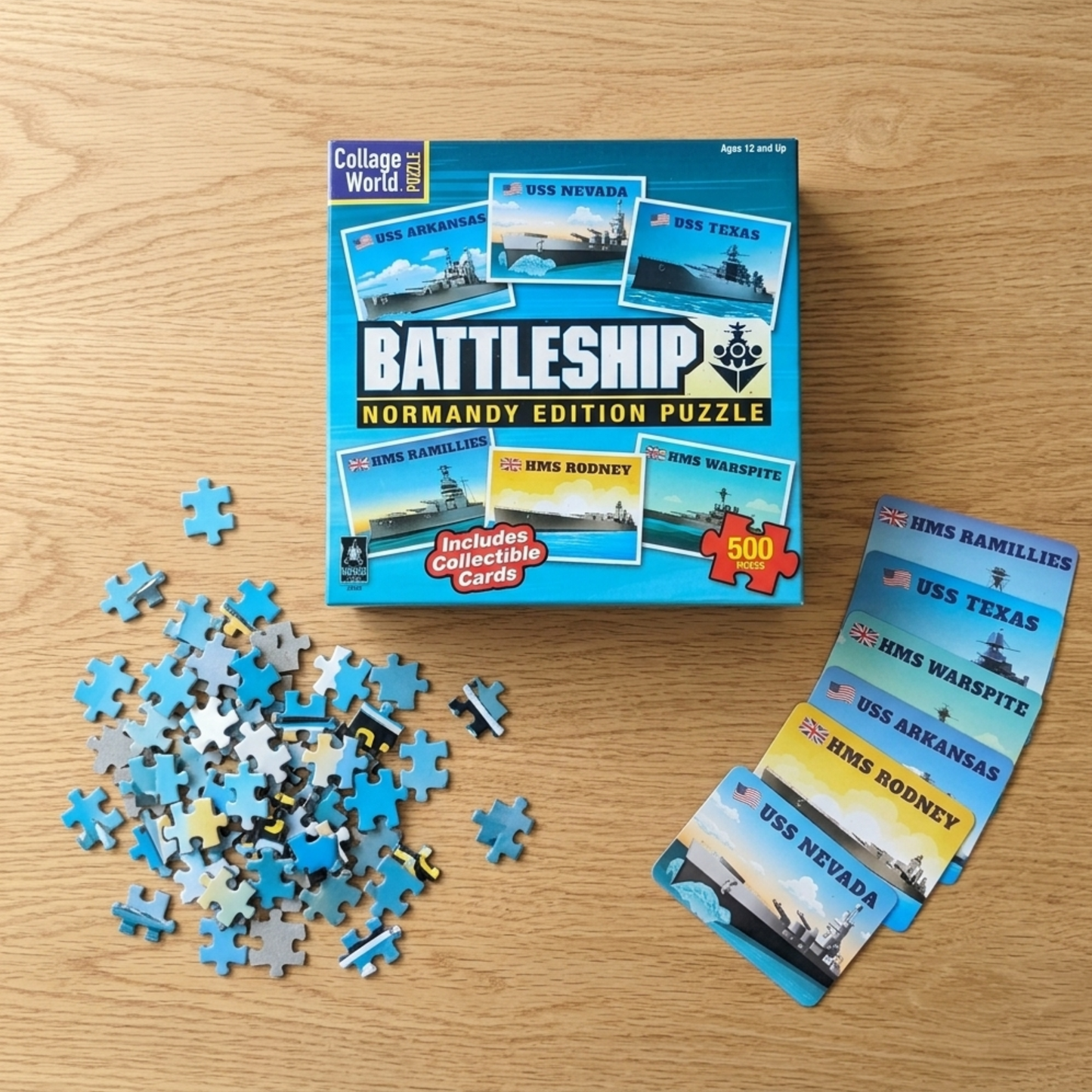Battleship Nomandy Jigsaw 500pc Puzzle