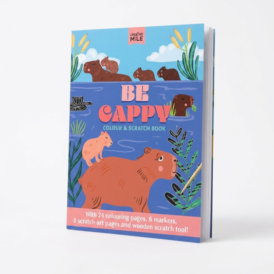Be Cappy Colour & Scratch Hardcover Book