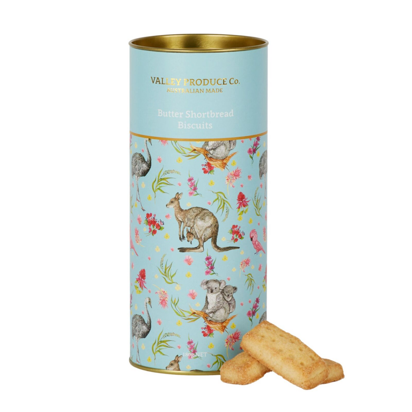 Australian Animals Pure Butter Shortbread in Tube 180g