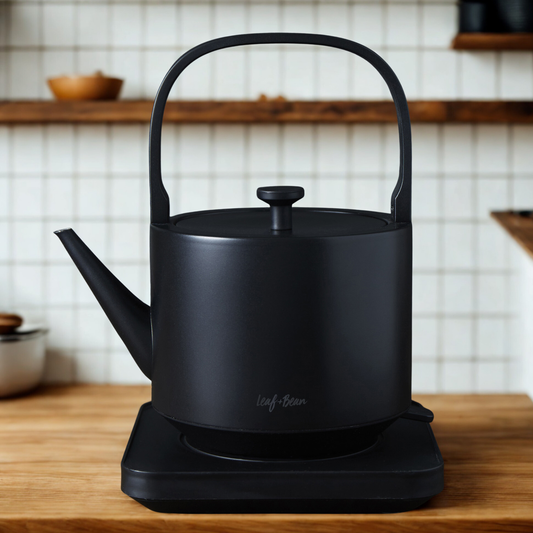 Leaf & Bean Black Electric Kettle 600ml