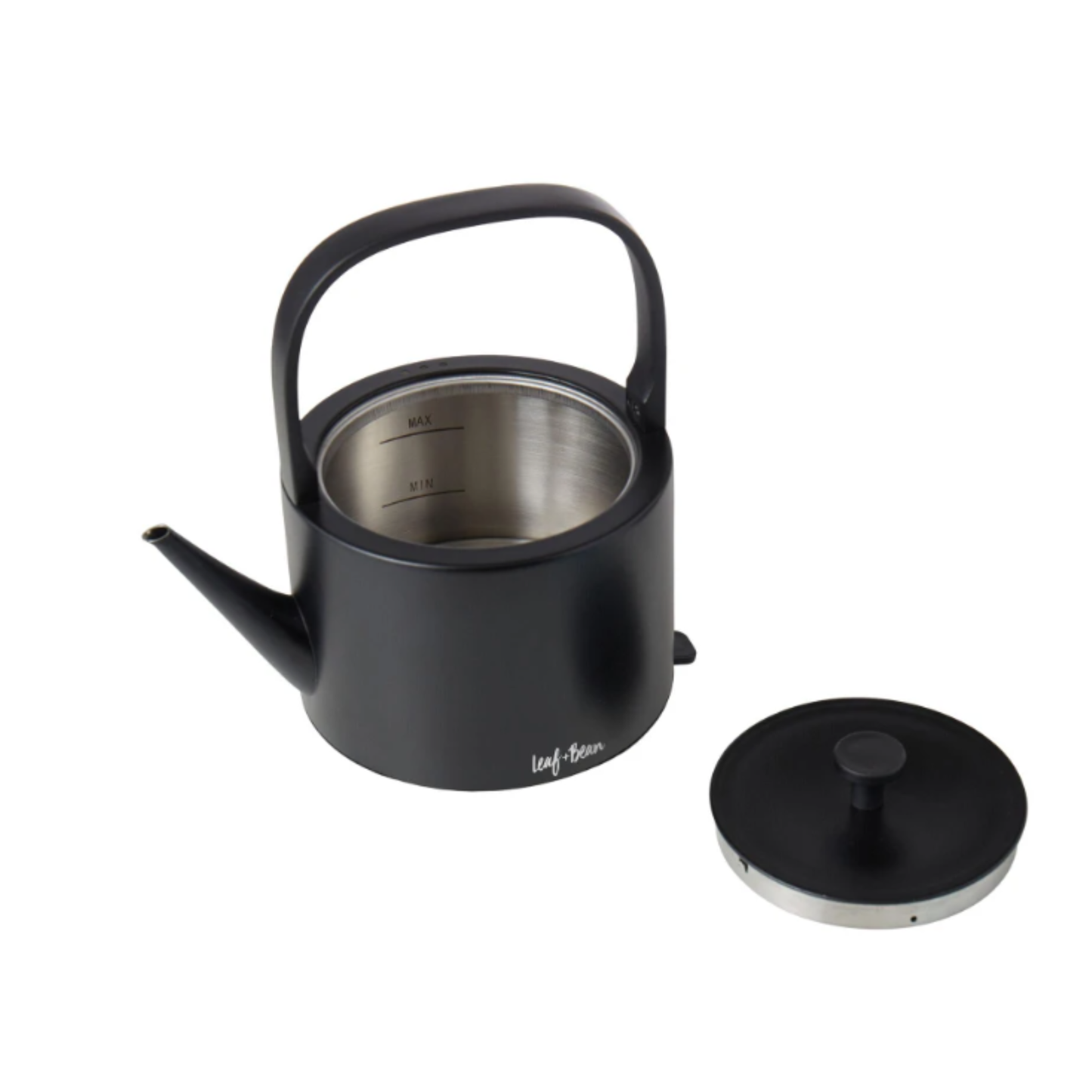 Leaf & Bean Black Electric Kettle 600ml