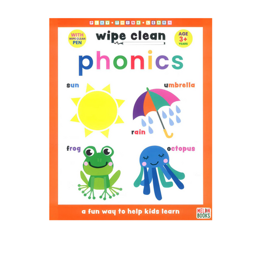 Wipe clean educational book