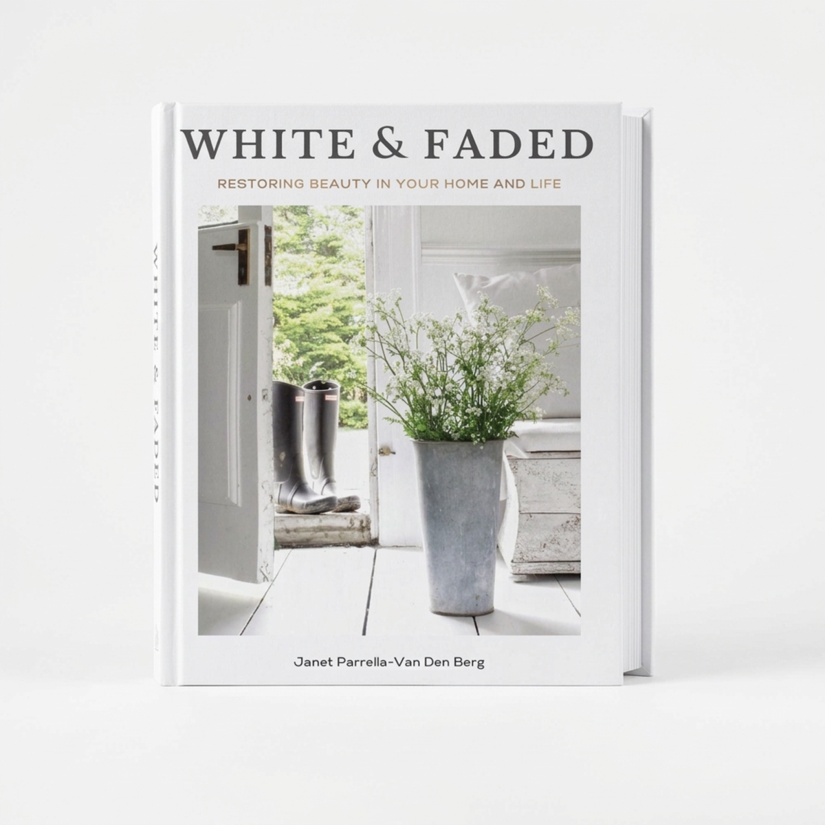 White and Faded Interior Design Book