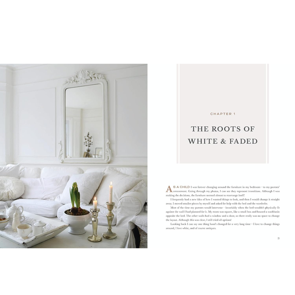 White and Faded Interior Design Book