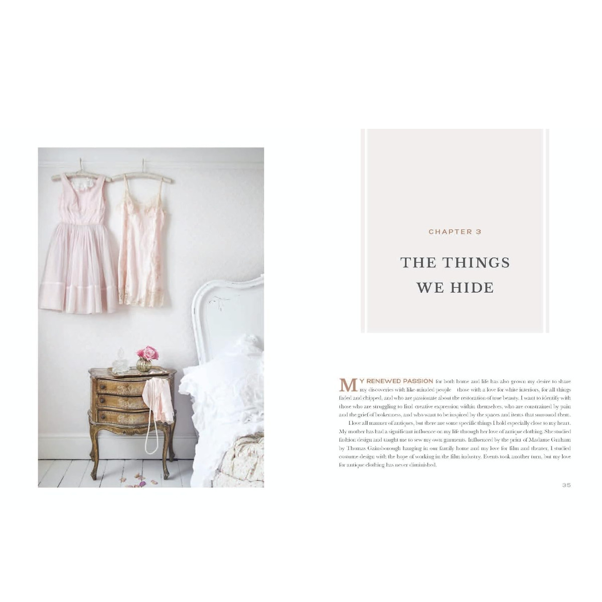White and Faded Interior Design Book