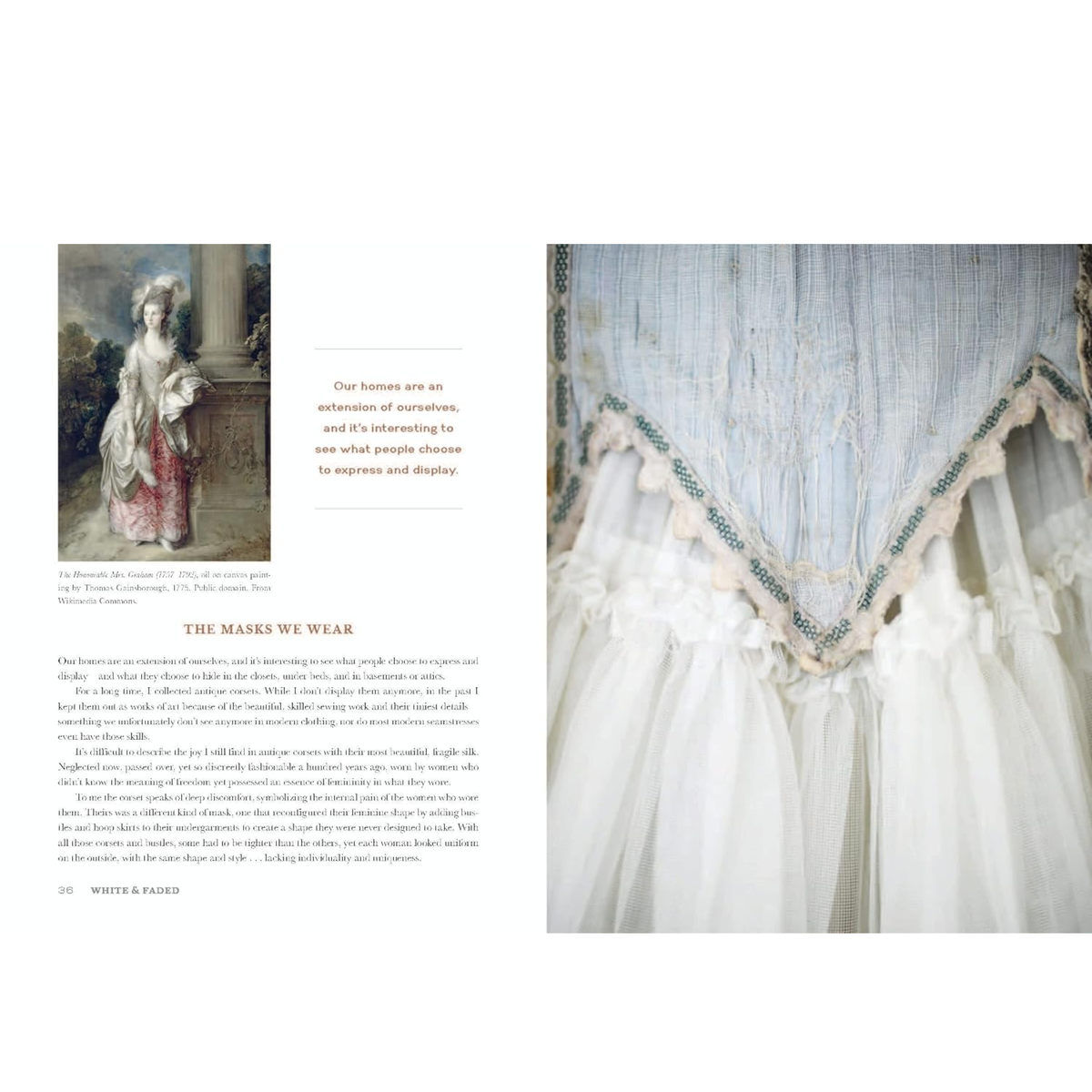 White and Faded Interior Design Book
