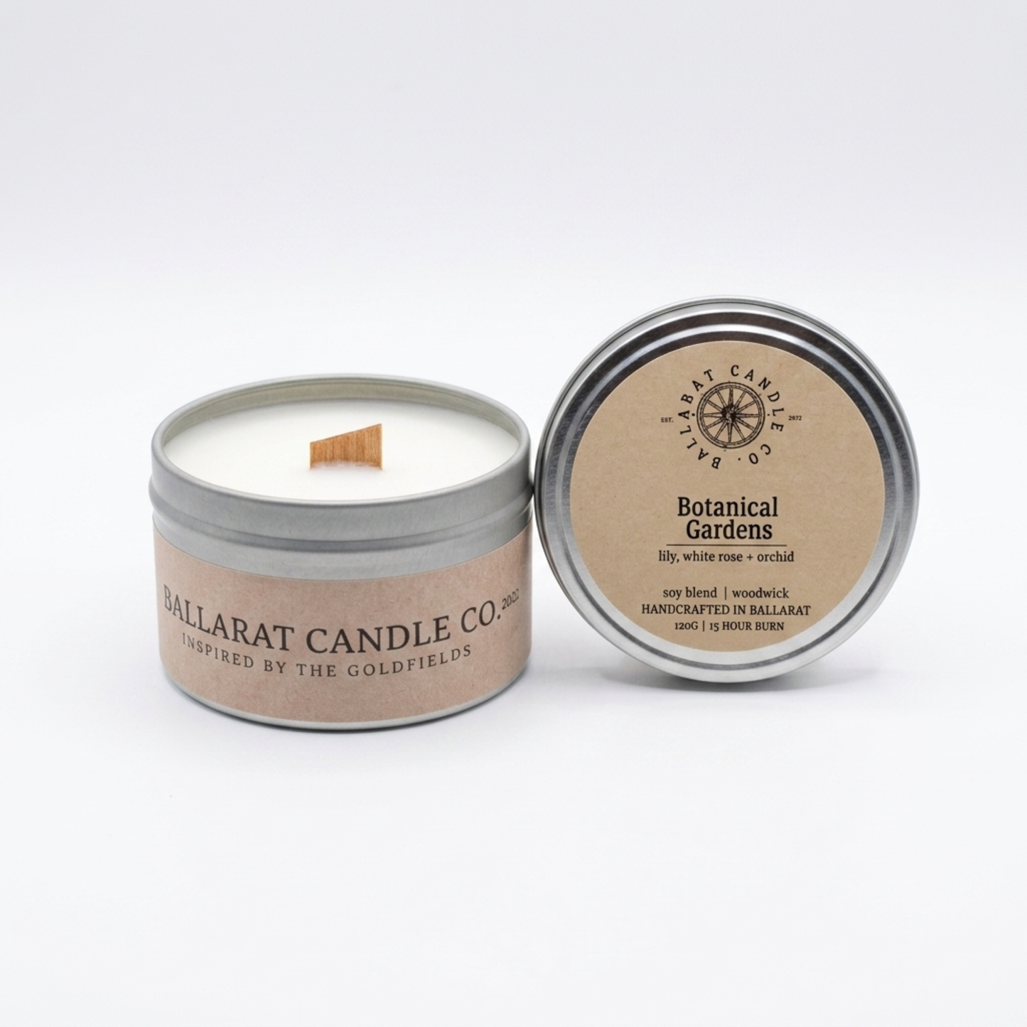 Botanical Gardens Candle Travel Tin, 120g