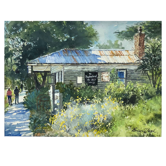 Brian Nash "Daylesford Hot Chocolate Shop" Landscape Painting