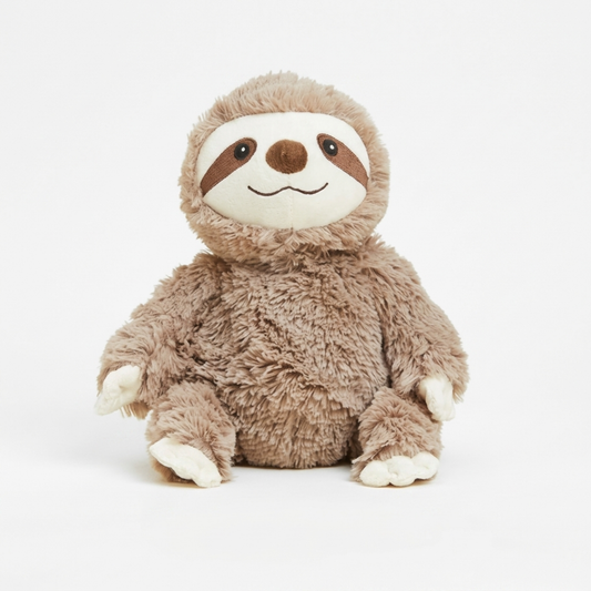 Warmies Large 13" Chocolate Brown Sloth Heat Pack Toy