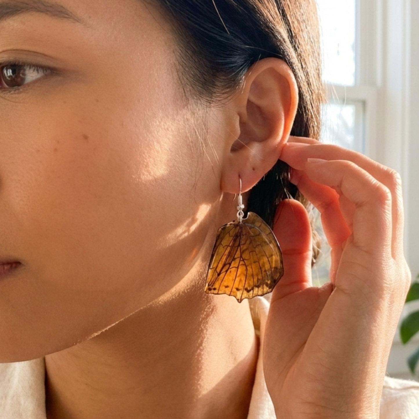 Handmade Butterfly Resin Earrings