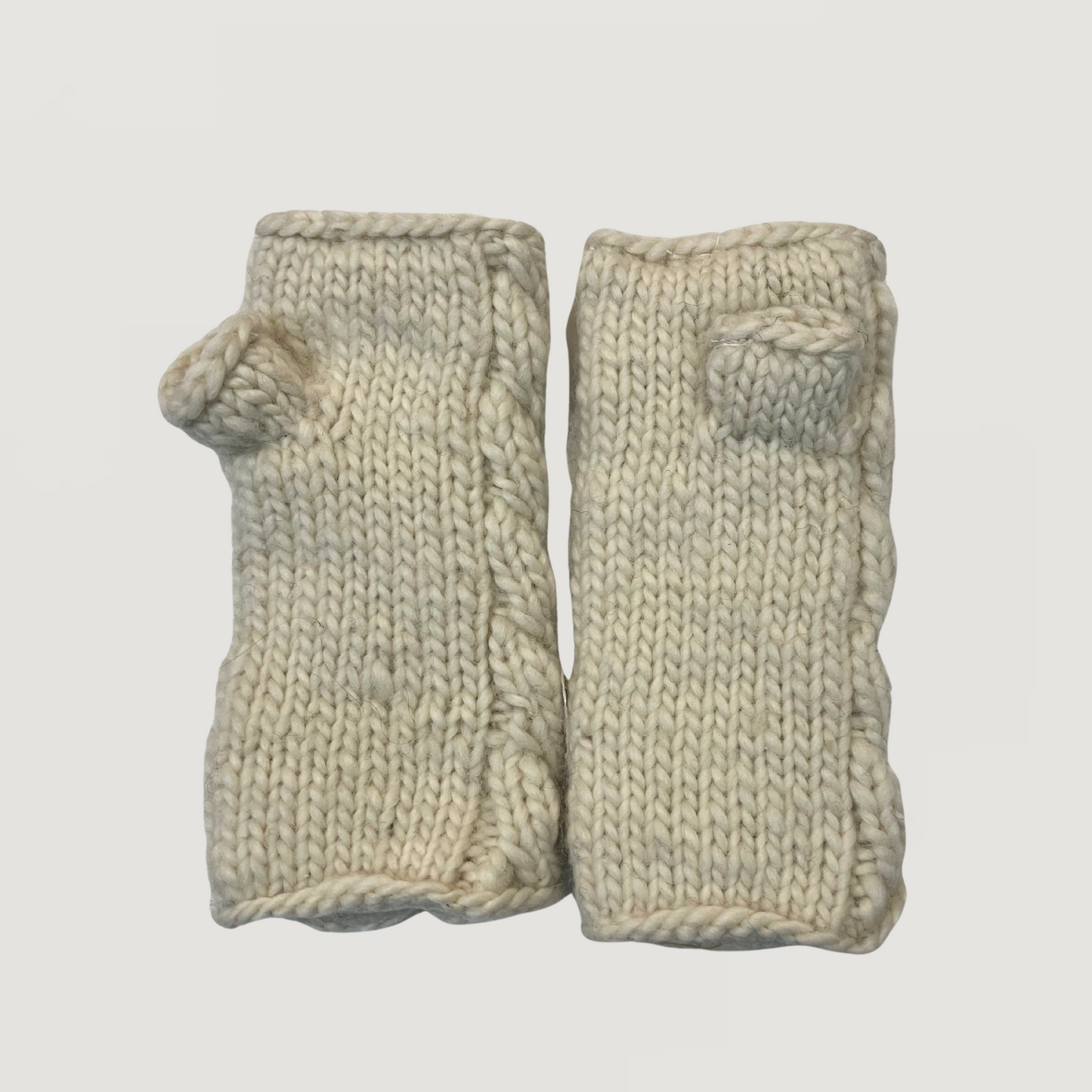 100% Wool Unisex Cable Hand & Wrist Warmers