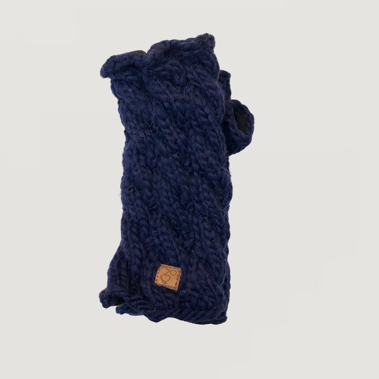 100% Wool Unisex Cable Hand & Wrist Warmers