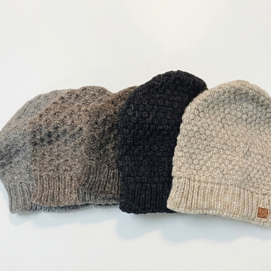 100% Wool Unisex Cali Slouch Beanie Hat Adults & Kids