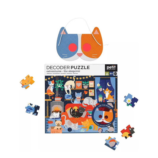 Petit Collage Catventures Jigsaw Puzzle 100-Pieces