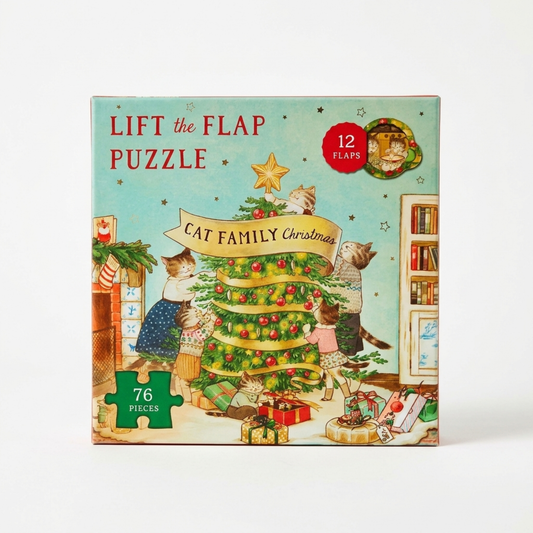 Cat Family Christmas Puzzle