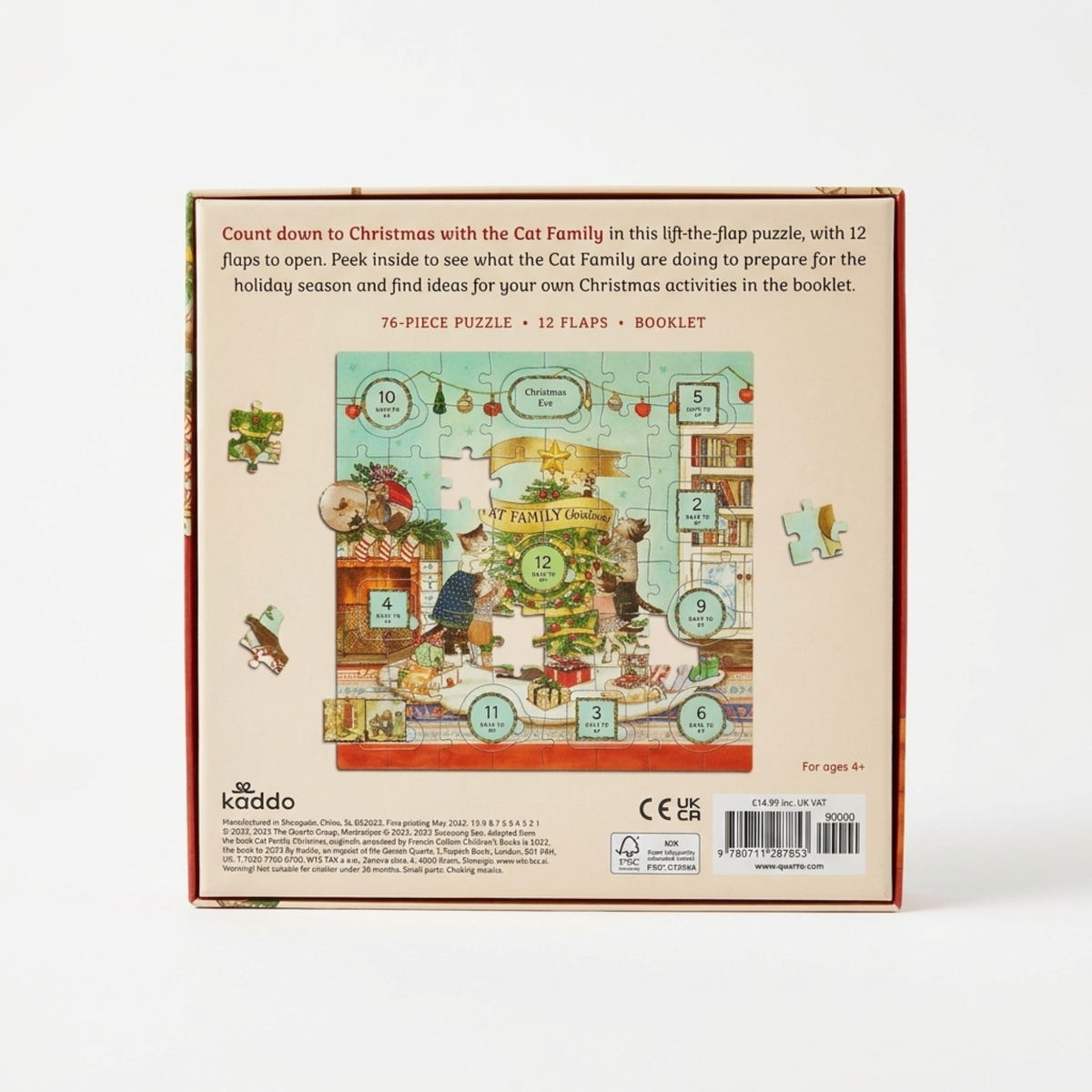 Cat Family Christmas Puzzle