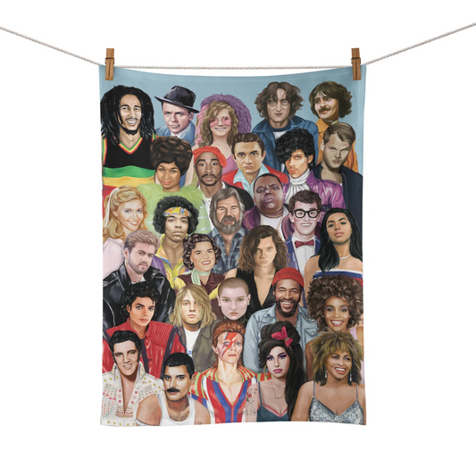 Music Celebrity Tea Towel