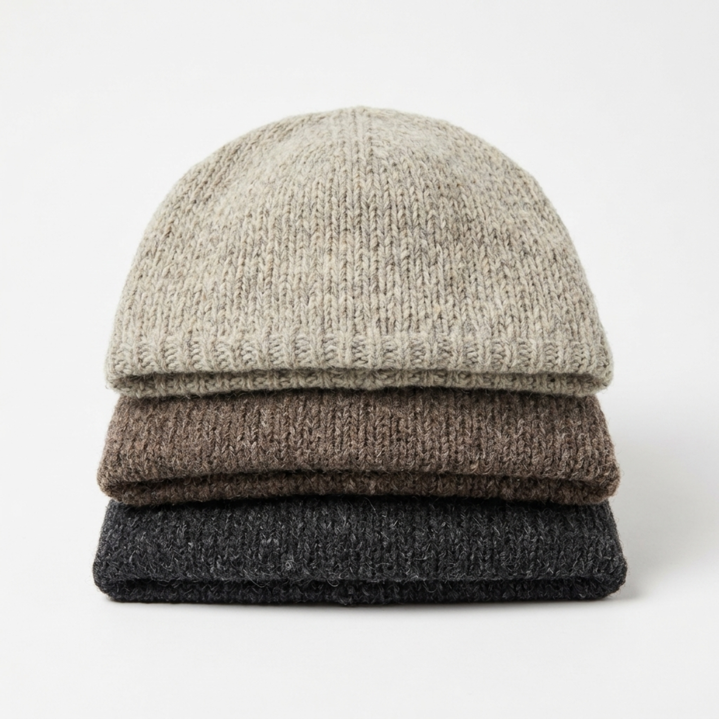 100% Wool Unisex Charlie Beanie Hat Adults & Kids